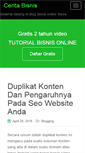 Mobile Screenshot of ceritabisnis.com